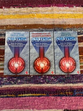 Special Commemorative HE-MAN MASTERS OF THE UNIVERSE 📼 VHS Videos - (Set of 3)